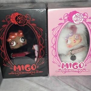 Migo Character Black and White (Bunny) Twin Set Versions New